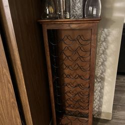 Wine Rack With Decanters