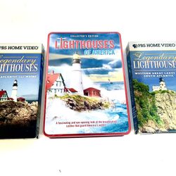 Lighthouses of America Collectors Edition DVD’s & Legendary Lighthouse VHS