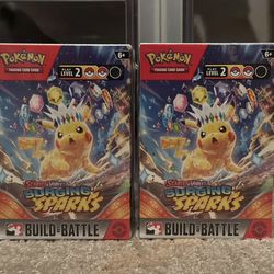 (2x) Pokemon TCG Surging Sparks Build and Battle Box - $55