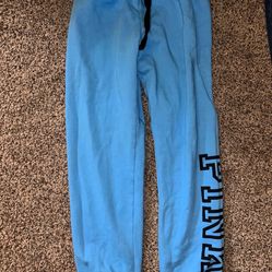 PINK Blue Sweat pants