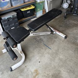 Weights lifting bench