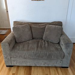 Olive Green Couch (Love Seat) for sale