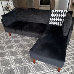 Black Futon Adjustable Sofa 