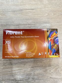Aurelia Vibrant Latex Gloves Extra Small XS