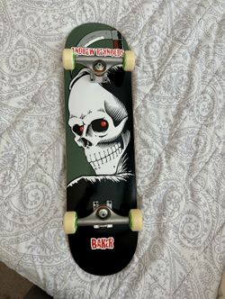 2020 Baker Skateboard Andrew Reynolds Reaper ReIssue Blue Deck 8.25 Cliver Art