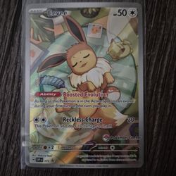 Eevee Pokémon Center Stamped Card