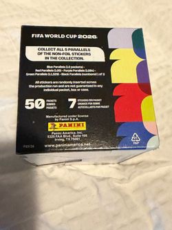 Panini 2026 FIFA World Cup Sealed Sticker Box (50 Packs)