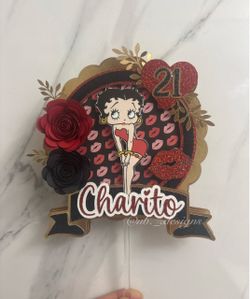 Betty boop cake topper