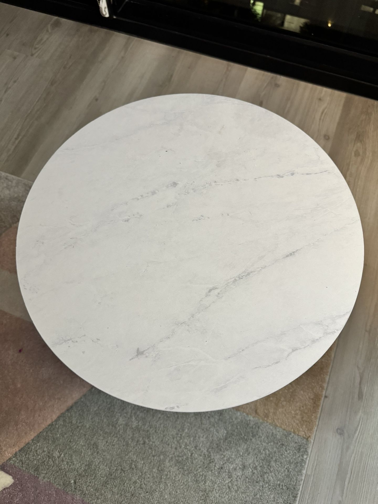Marble & Gold End Table 