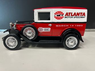 Ertl 1931 Ford Model A Panel Van Atlanta Motor Speedway March 14, 1993 Die-Cast Bank