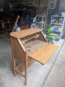 Vintage wood desk