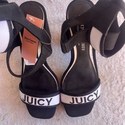 Juicy Couture Women's Glisten Platform High Heel Dress Sandals