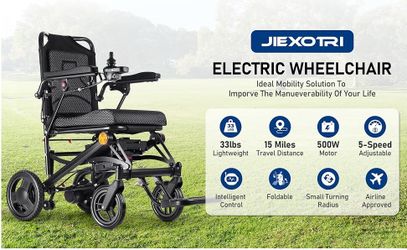 🇺🇸 ♿ Electric Wheelchair Sale!  Amazon: $700 🔥 Now Only $300!  ✅ Brand New ✅ Foldable ✅ 35 lbs Lightweight ✅ 500W Dual Motors ✅ Lithium Battery ✅ 1
