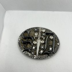 Silver Dagger Belt Buckle 