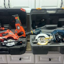 Ryobi And Black Decker Tool Set