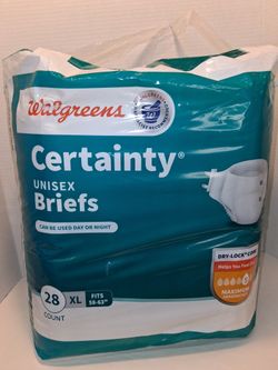 Certainty Unisex Briefs 28 Count XL 58-63 