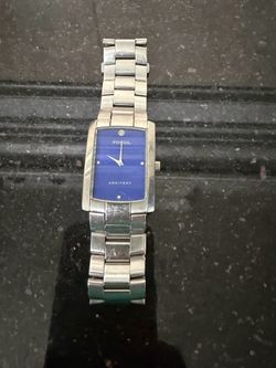Fossil Arkitekl  Stainless Steel Watch Blue Dial Retro Watch Battery