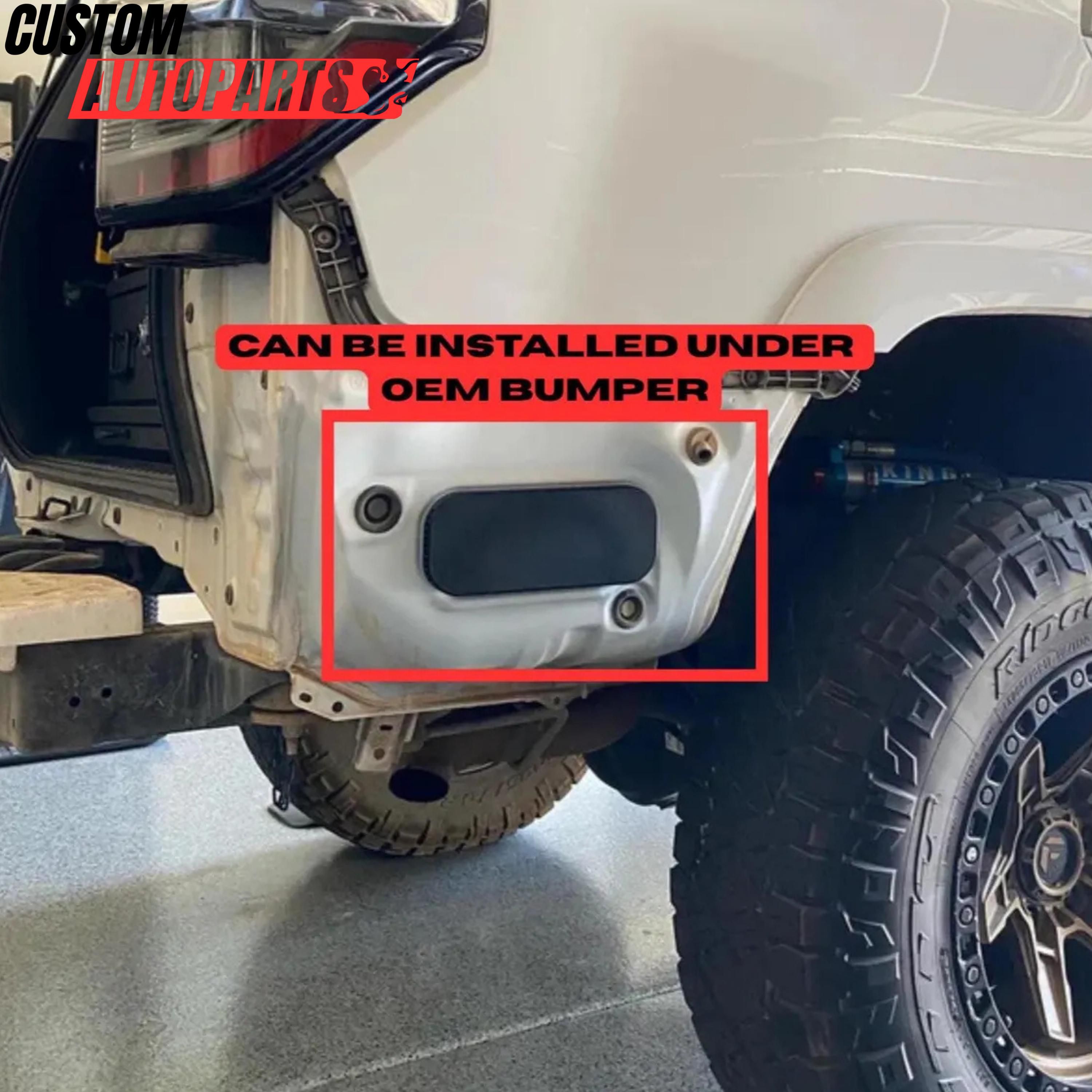 Toyota 4Runner 5th Gen Vent Dust Cover Kit | Fits Aftermarket Bumper | Driver + Passenger Covers with Off-Road Bumper Dust Filter Frame