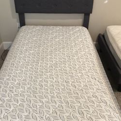 Twin XL Bed wood and come with mattress