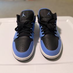University Blue Black Jordan One Low