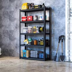 72” Garage Shelving Heavy Duty 5-Tier Metal Shelving Unit, Garage Storage Shelves, Utility Shelf Racks