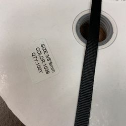 Grosgrain black ribbon .50 cent per yard