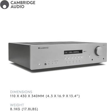 Cambridge Audio AXR100 100-Watt Stereo Receiver with Bluetooth