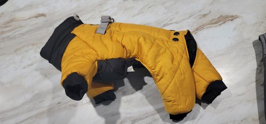 🏈 Steelers-Inspired Dog Jacket – Small to Medium Size 