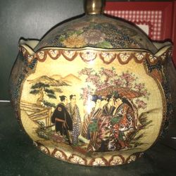 Vintage Satsuma Biscuit Jar