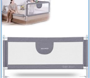 Baby Bed Rail - 77" Adjustable Toddler Bed Guard Rail