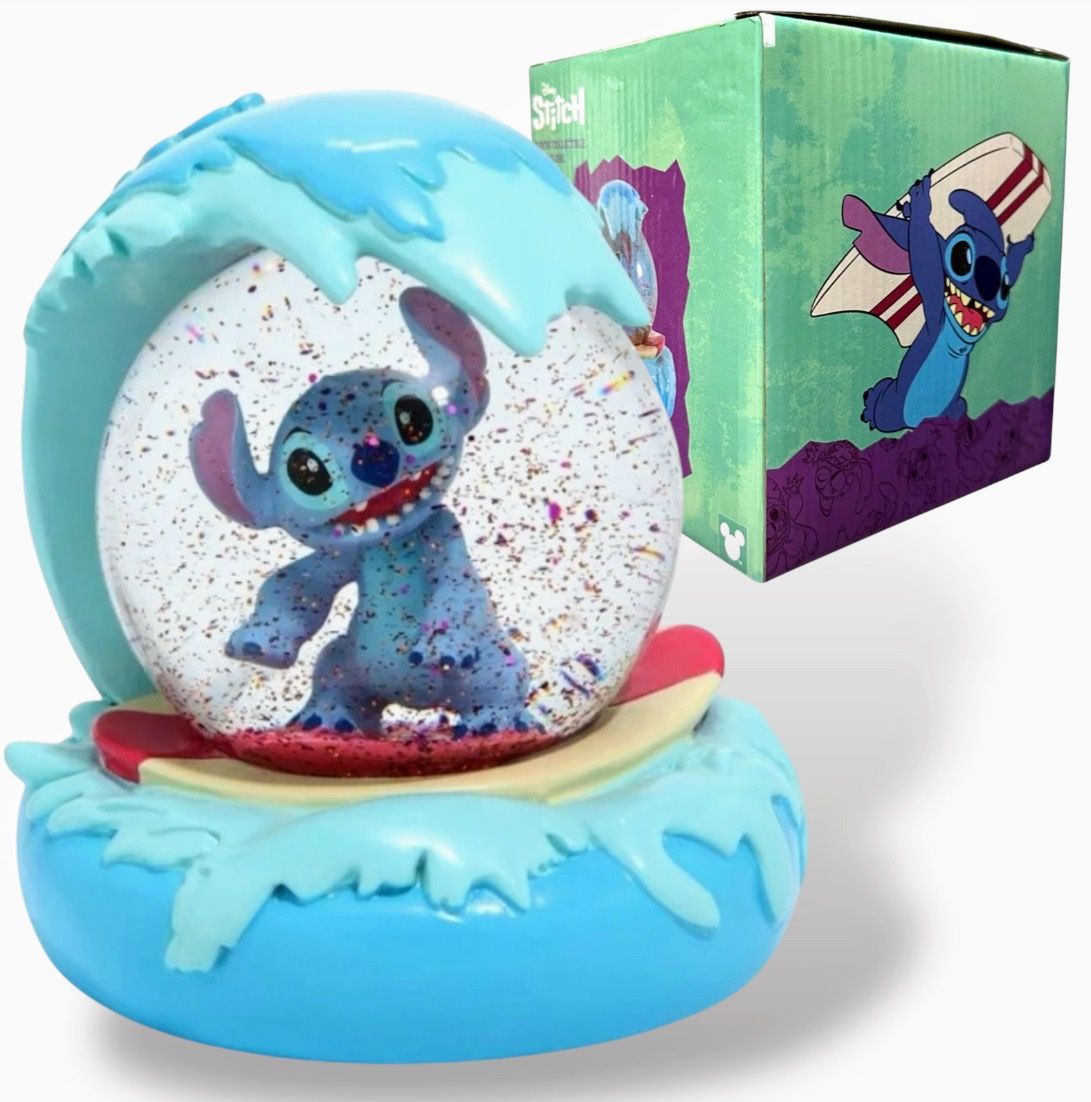 Disney Stitch Surfin’ Collectible Snow Globe NIB | Lilo & Stitch