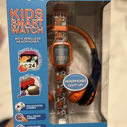 Kids Smart Watch & Wireless Light Up Headphones . Good For Gift 🎁