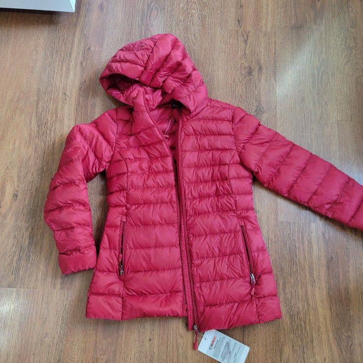 Red Puffer Jacket Size Small