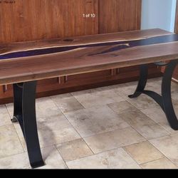 Live Edge Epoxy River Tables 