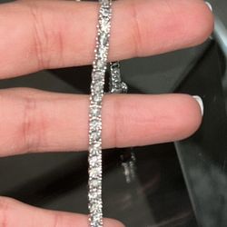 Silver Tennis Bracelet 