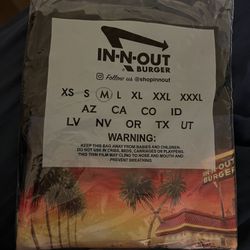 In-N-Out Black Tee Medium Size