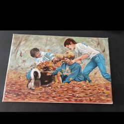 Fall Oil Painting Signed