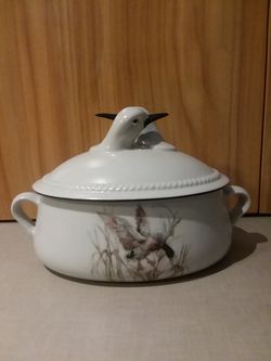 Vintage Manciolo Porcellana Italy 5 Bowl/Lid