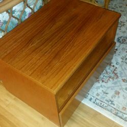 Teak Rolling Cabinet