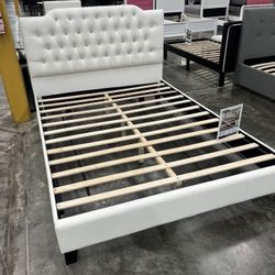 New Queen White Bed Frame Only
