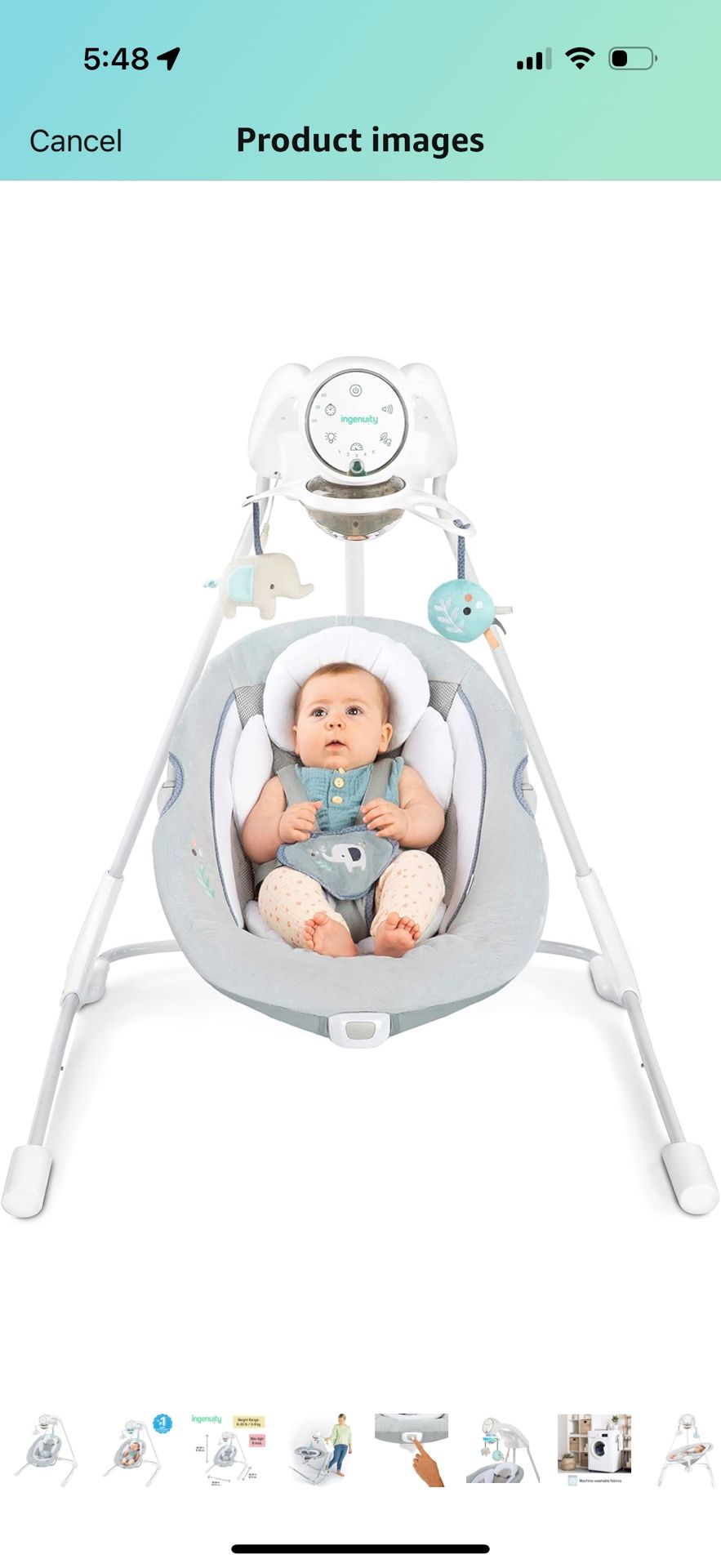 Ingenuity Swing For Baby