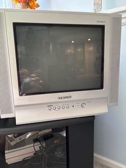 !🕹️ PERFECT 14" SIZE For Retro Gaming! Samsung DynaFlat CRT TV w/ New Remote