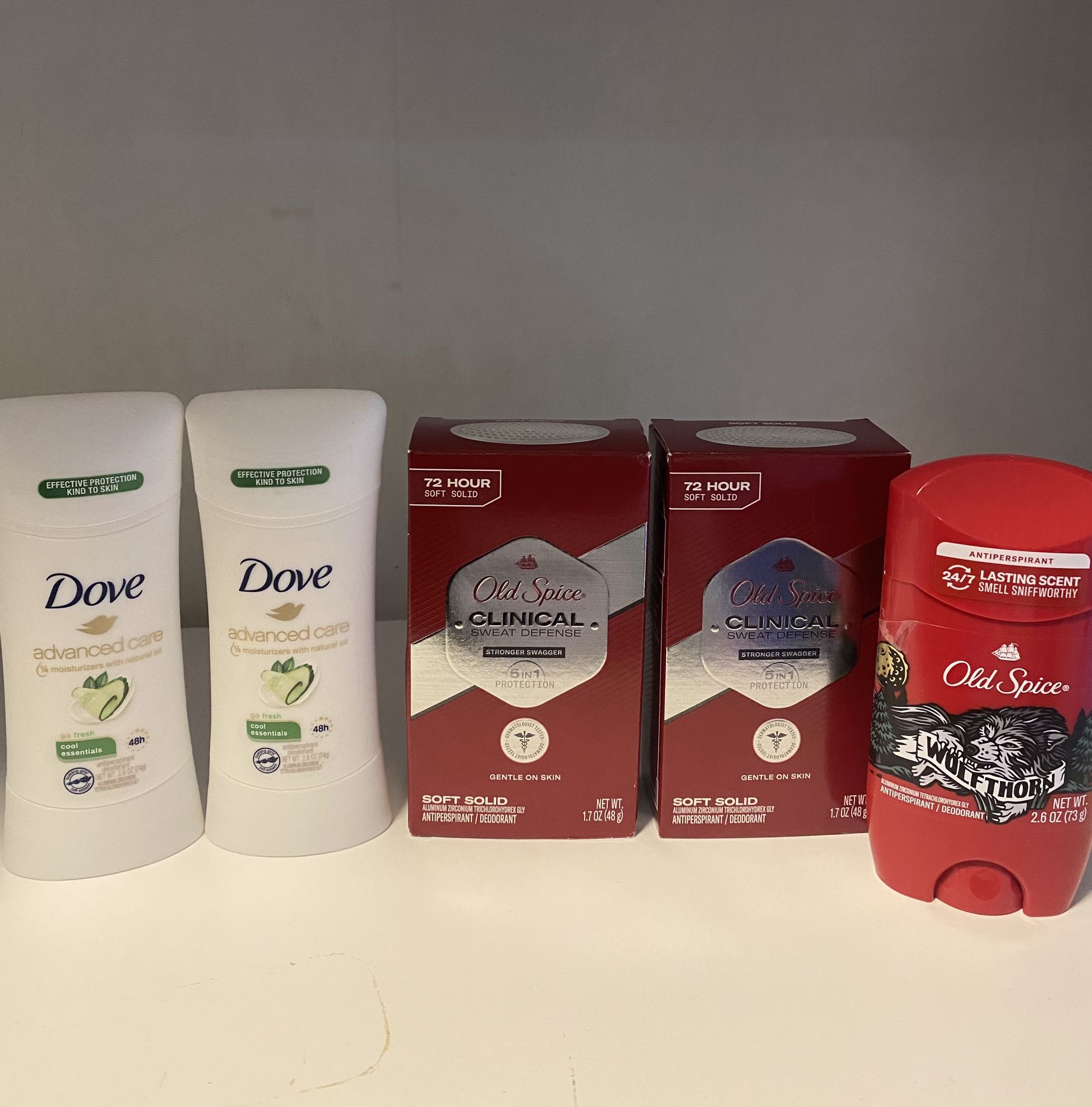 Bundle of Dove & Old Spice Deodorant 