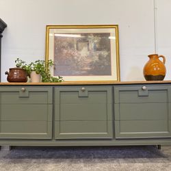 Sage Green MCM Large Dresser (Delivery Available)