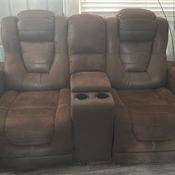 Double Electric Recliner - Works Great - Need Gone!!!