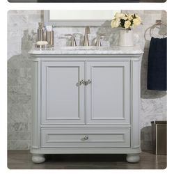 Allen + Roth Wrightsville  Undermount Single Sink Bathroom Vanity