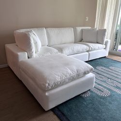 New White Sofa Cloud Couch Sectional