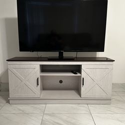 Farmhouse TV Stand / Entertainment Center (Up to 65” TVs)-TV Not included