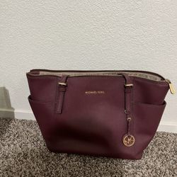 Maroonish Michael Kors Purse