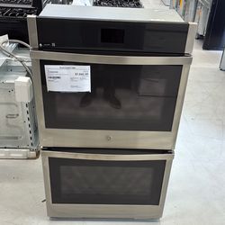 GE 30” Smart Built-In Self-Clean Convection Double Wall Oven with No Preheat Airfry